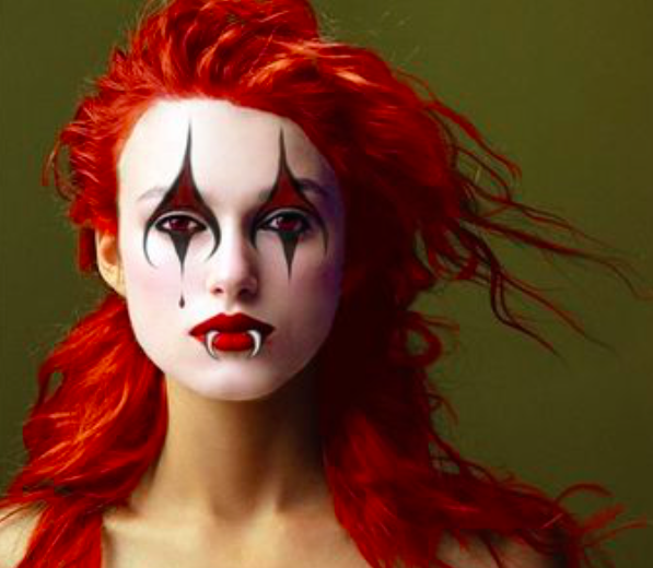 These photos of celebrities as clowns are haunting and oddly transfixing
