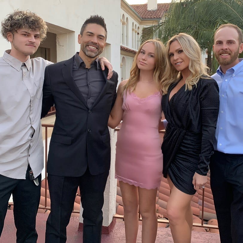 From left: Spencer Barney, Eddie Judge, Sophia Barney, Tamra Judge and Ryan Vieth | Tamra Judge / Instagram