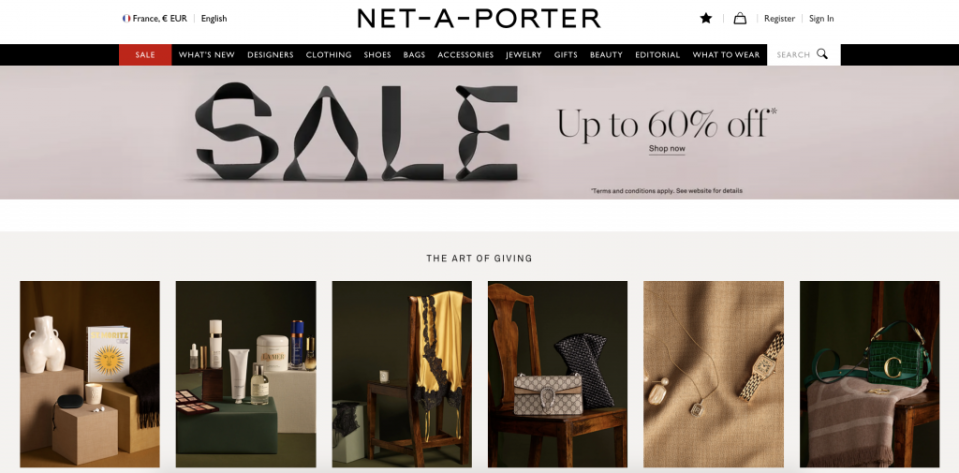 圖片來源：截自 Net-a-Porter 網站