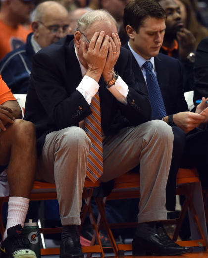 This is Syracuse's second postseason ban under Boeheim. (AP)