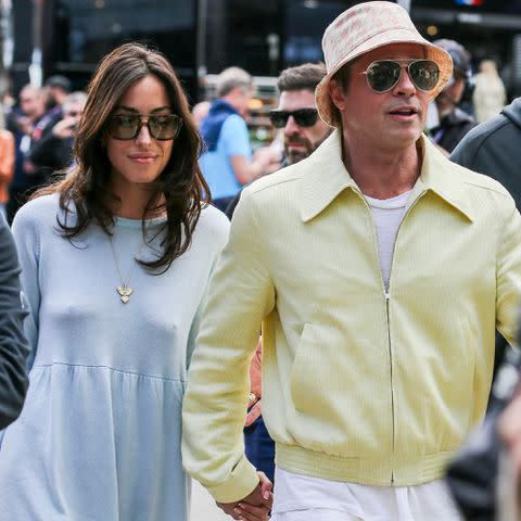 <p>Every Second Media/Shutterstock </p> Brad Pitt and Ines de Ramon