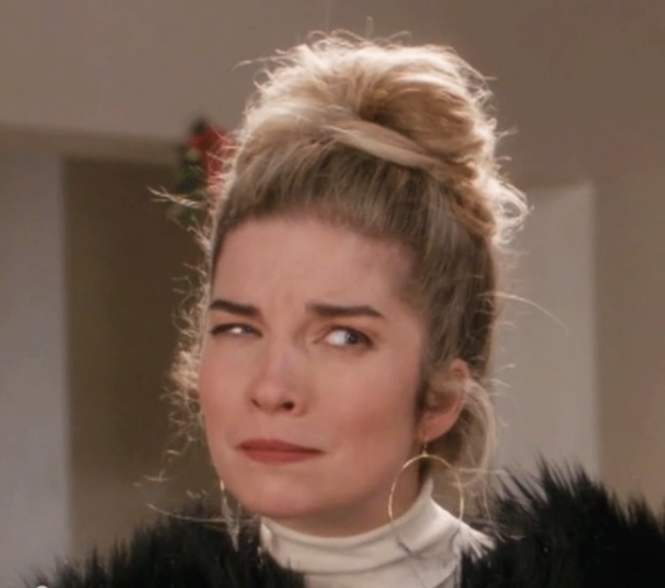 Alexis Rose from Schitt's Creek looking confused