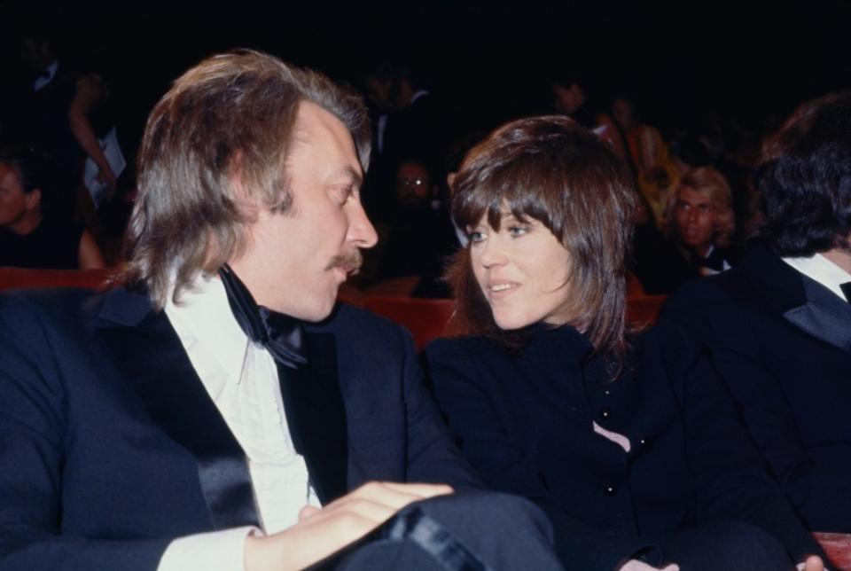 Sutherland and Fonda briefly dated after meeting on the crime drama. Getty Images