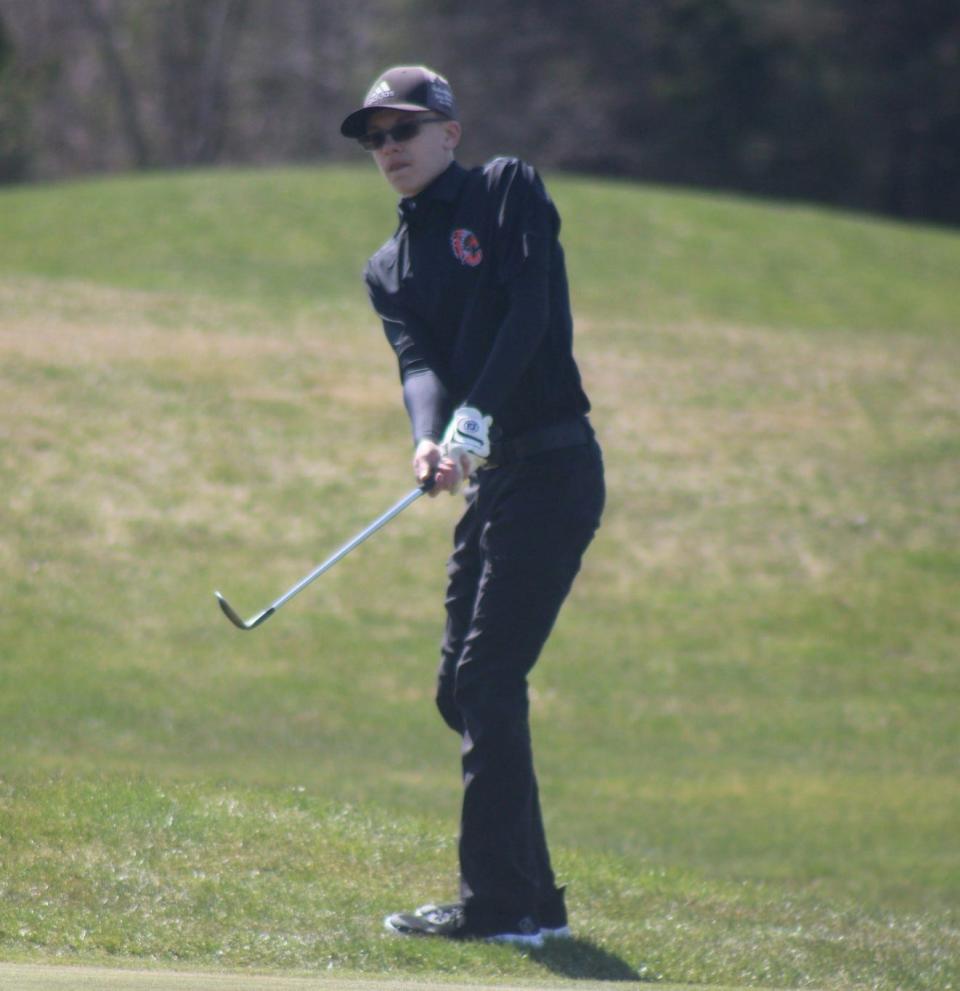 Cheboygan golfer Tristan Steed shot a personal-best score at Monday's Petoskey Invitational.