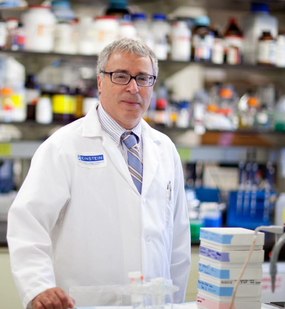 nir barzilai at einstein college of medicine, in lab coat