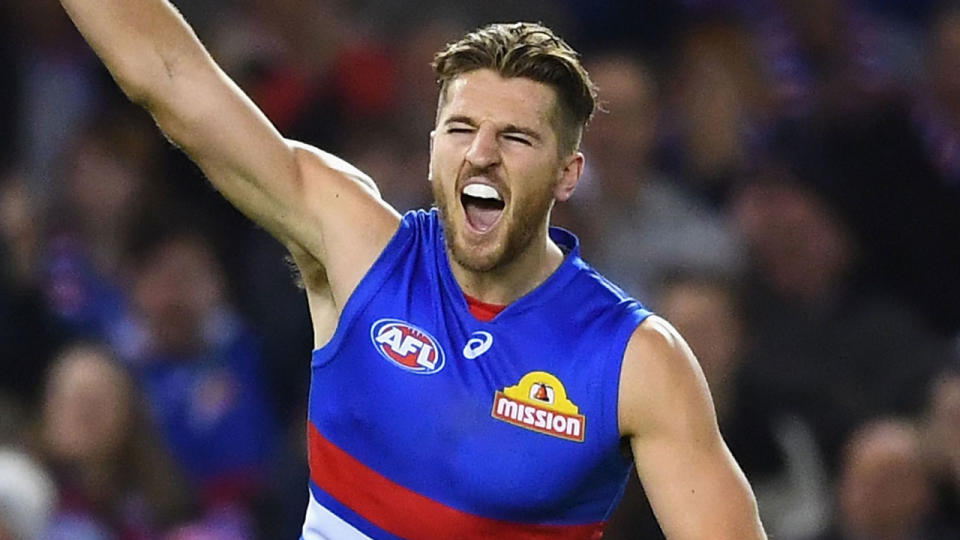 Marcus Bontempelli has finally re-signed with the Western Bulldogs. Pic: Getty