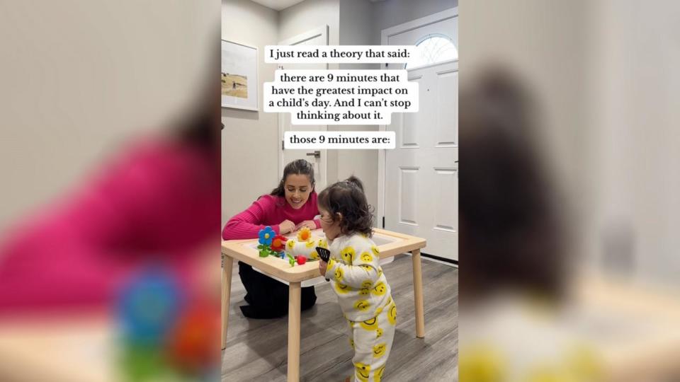PHOTO: Sara Martinez, a mom in California, shared on TikTok about a theory on the nine most important minutes of a child's day. (@iamsaramartinez/TikTok)
