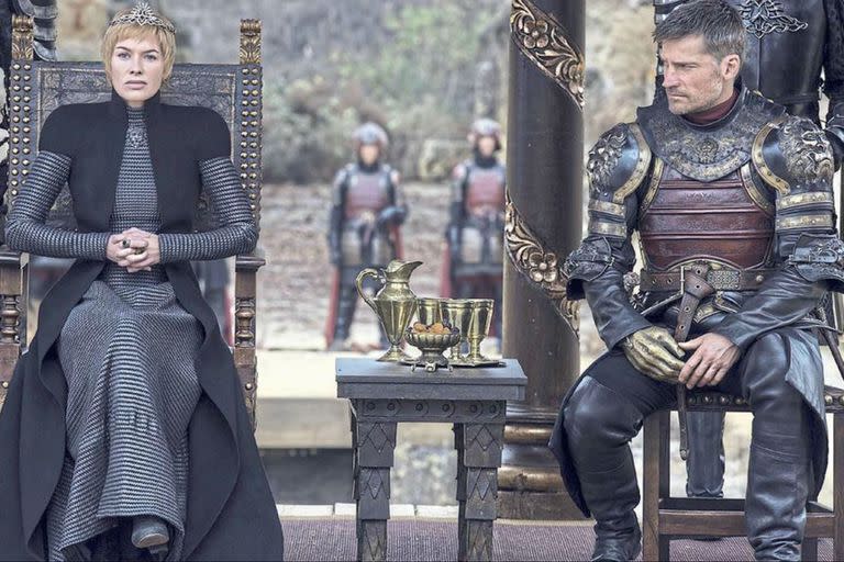 Lena Headey y Nikolaj Coster-Waldau en Game of Thrones