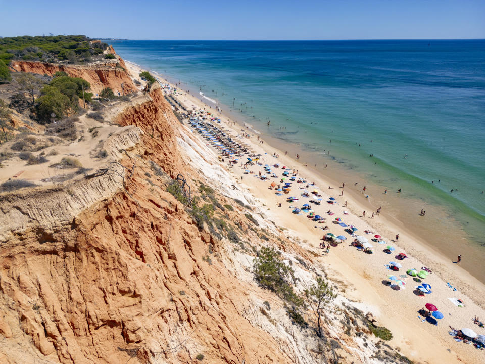 1. Praia de Falésia (Algarve, Portugal)