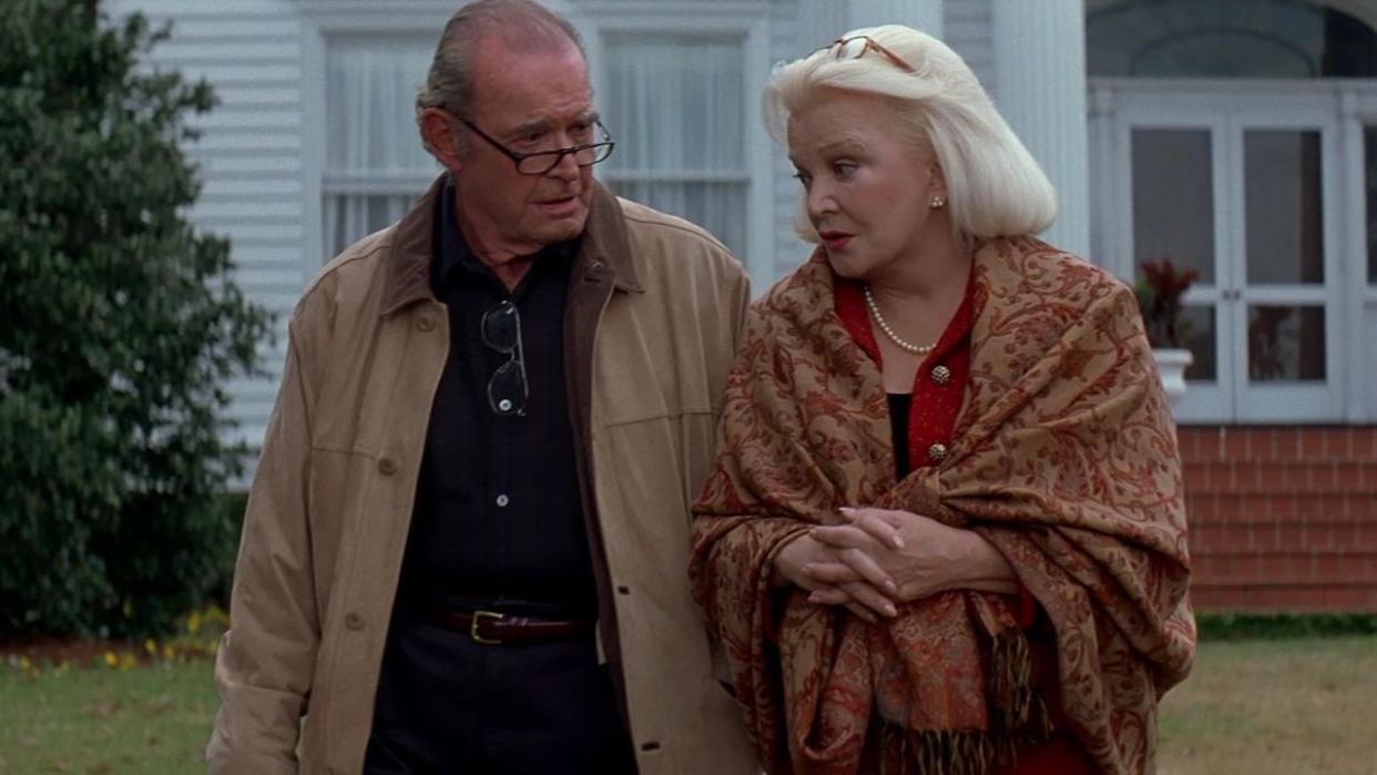  Noah and Allie walking around senior home in The Notebook (played by James Garner and Gena Rowlands) . 