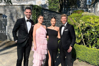 Lindsay Hubbard, Carl Radke, Amanda Batula, Kyle Cooke at a Wedding