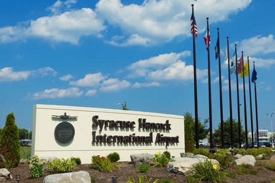 Airports throughout New York, including the Syracuse Hancock International Airport pictured above, have differing pet policies.
