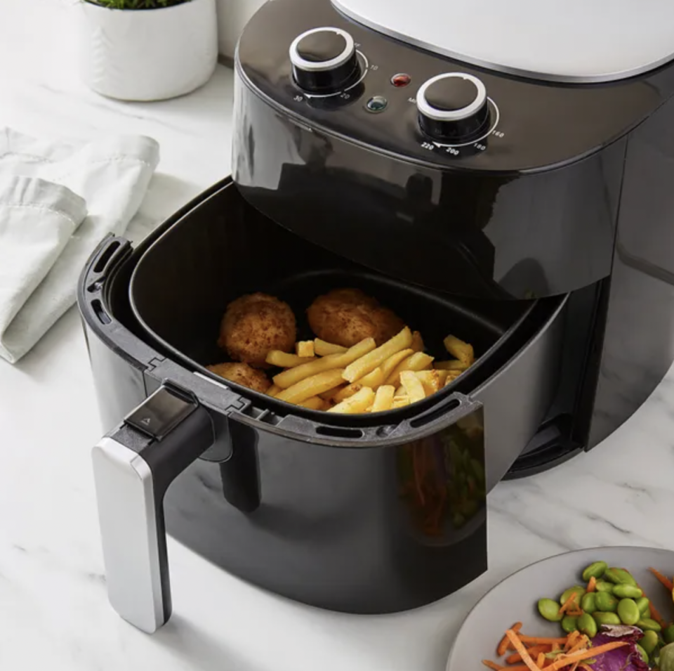 Cooking in an air fryer requires less oil, so all your meals will be healthier too. (Dunelm)