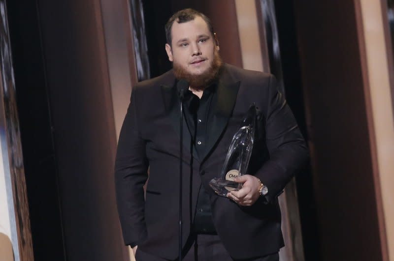 Luke Combs attends the Country Music Association Awards in 2019. File Photo by John Angelillo/UPI