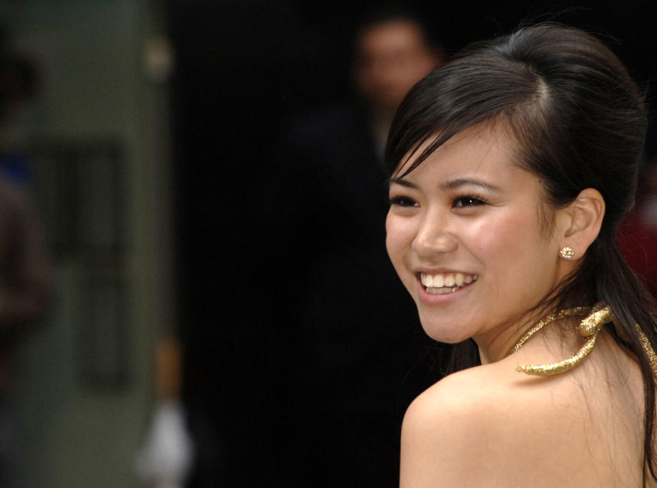 Actress Katie Leung arrives at the European Premiere of her new film 'Harry Potter and the Order of the Phoenix' at the Odean Cinema in Londons Leicester Square, Tuesday July 3, 2007 .(AP Photo/Anthony Harvey)