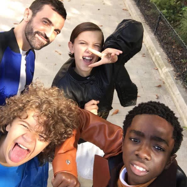 Stranger Things cast getting silly behind the lens