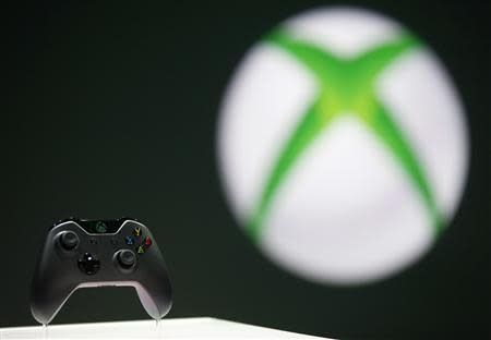 The Xbox One controller is pictured during a press event unveiling Microsoft's new Xbox in Redmond, Washington in this May 21, 2013 file photo. REUTERS/Nick Adams/Files