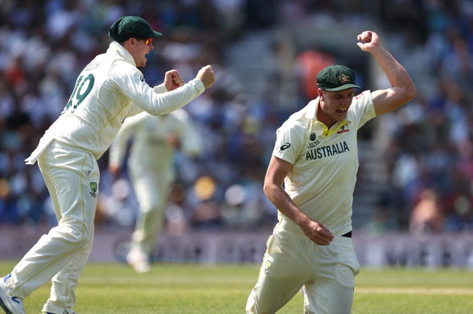 Cameron Green pulled off two brilliant catches as Australia close in on victory (Getty Images)