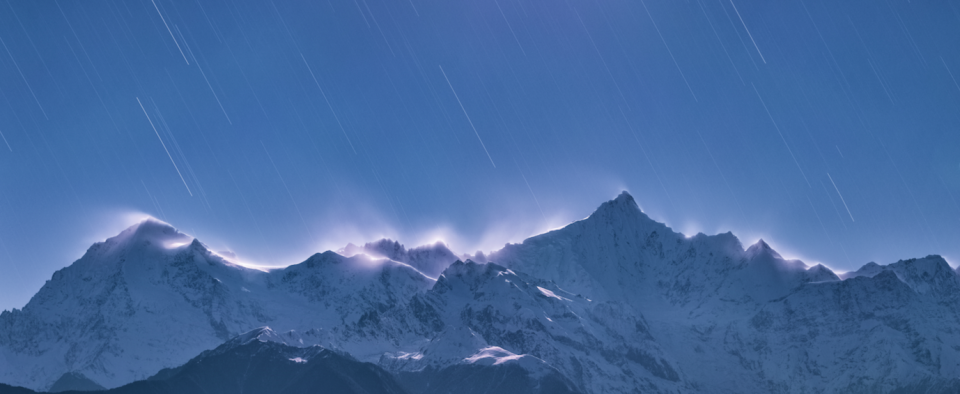 <p>The stars beam down on to the Meili Snow Mountains, also known as the Prince Snow Mountains – the highest peaks in the Yunnan Province, China. (Pic: Zhong Wu) </p>