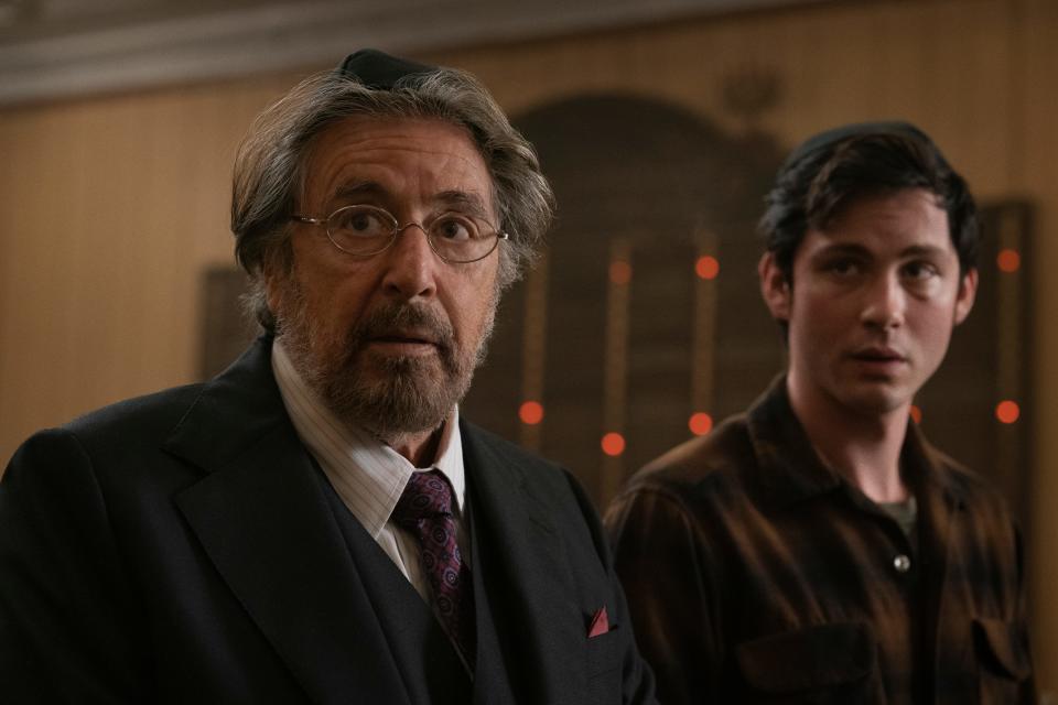 Al Pacino and Logan Lerman in "Hunters."