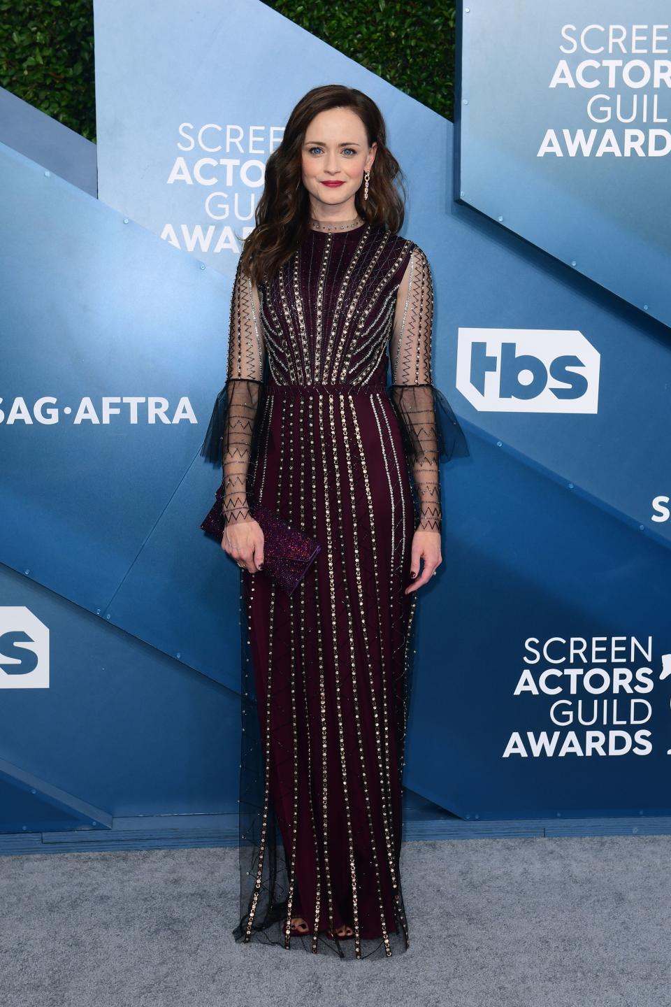 US actress Alexis Bledel arrives for the 26th Annual Screen Actors Guild Awards at the Shrine Auditorium in Los Angeles on January 19, 2020. (Photo by FREDERIC J. BROWN / AFP) (Photo by FREDERIC J. BROWN/AFP via Getty Images)