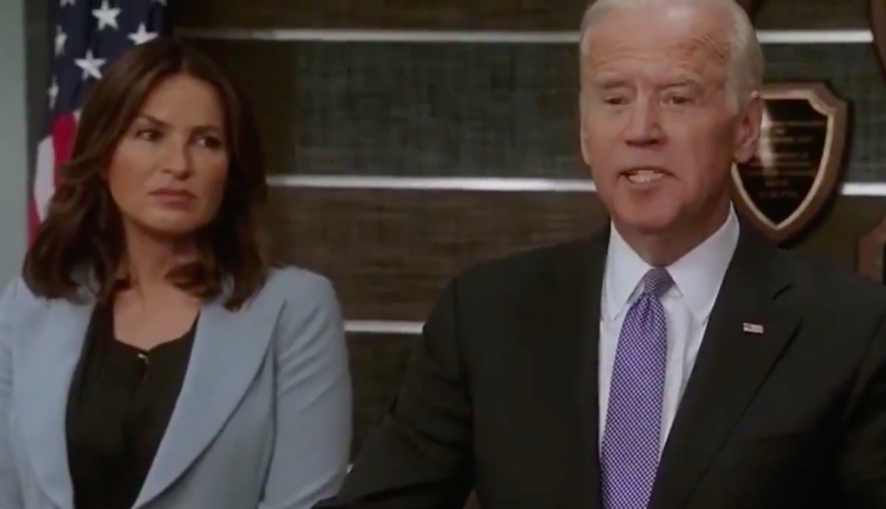 <p>Fans resurface Joe Biden’s best TV cameos, including Law & Order: SVU and Parks & Recreation</p> (NBC Universal)