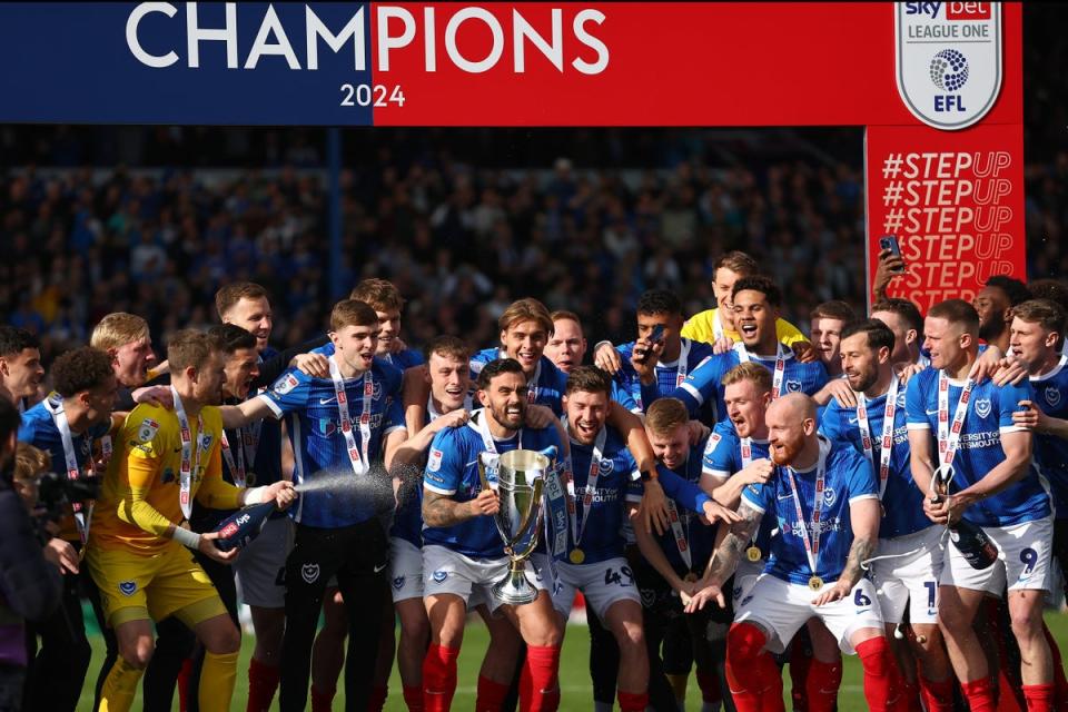 Portsmouth won League One last season to return to the English second tier (Getty Images)