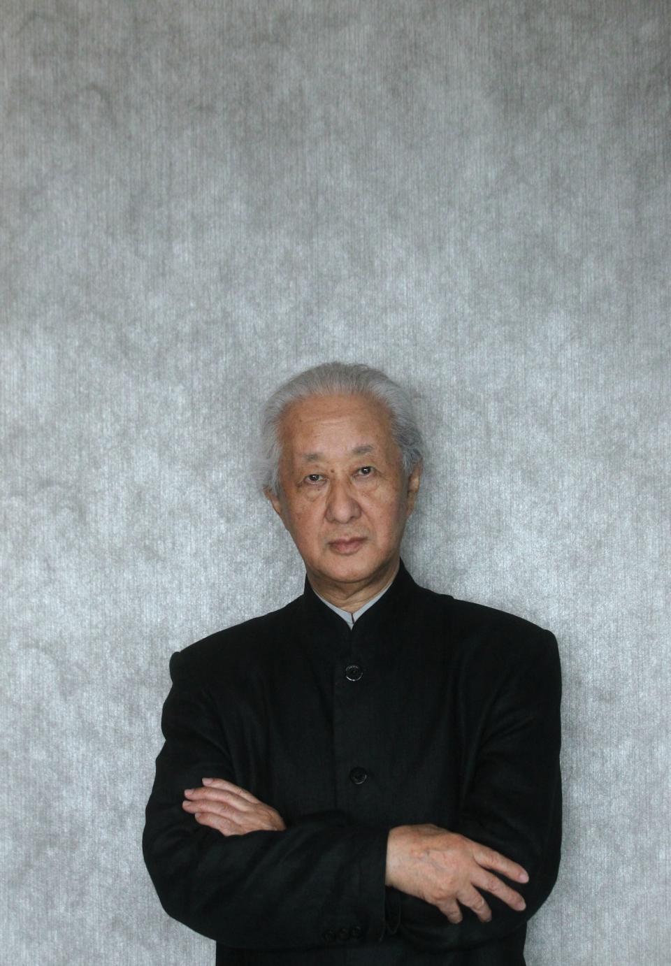A portrait of the 2019 Pritzker Prize-winning architect, Arata Isozaki.