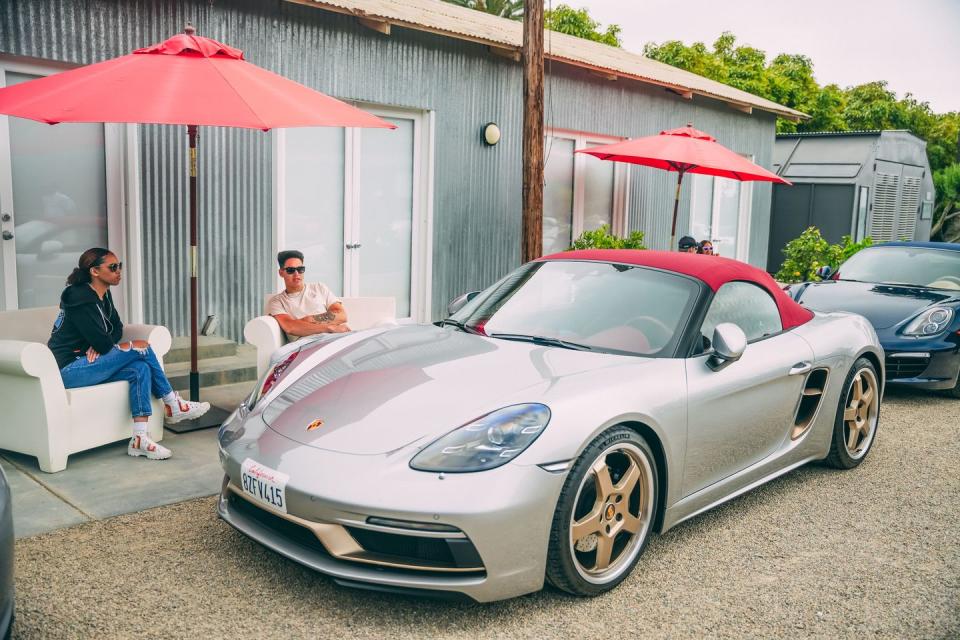 porsche boxsters at the petersen