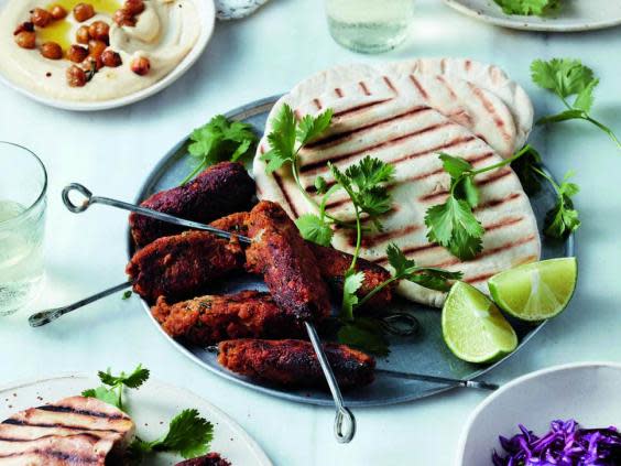 Sweet potato and walnut koftas (Recipe from 'Cook Share Eat Vegan: Delicious Plant-Based Recipes for Everyone', by Aine Carlin)