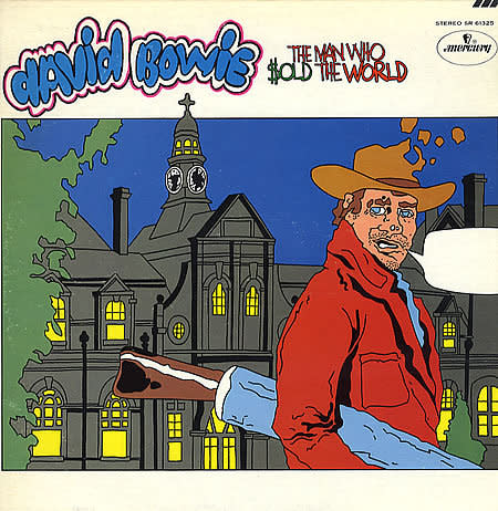 3) The Man Who Sold The World (1970) You’ve got to love that while England was introduced to this album via a cover picture featuring Bowie lounging in a dress looking like Lauren Bacall, the USA felt more comfortable with a cartoonish character holding a shotgun under his arm, one he’d apparently just used. This is a massively good album, not just for Bowie’s tunes but for the band assembled to play them: Mick Ronson’s guitar simply squeals, Mick “Woody” Woodmansey’s drums pound, and producer Tony Visconti plays bass and much, much more. It is effectively the first appearance of the Spiders band, and it is some of the most brilliant, over-the-top, aggressive British rock ’n’ roll to be had. Oozing with strong material — with an opening sequence of  “The Width Of A Circle,” “All The Madmen,” and the joyfully unhinged “Black Country Rock” — the album sets the pace for what was soon to come: Dynamic, colorful rock, occasional sci-fi themes dealing with aliens and supermen, madness, all memorably delivered and aggressively creative. One presumes a new generation of Bowie fans came to this album via Nirvana’s live cover of its title track on its MTV Unplugged collection; that the song resonated so strongly with Kurt Cobain all those years later is yet another reminder of Bowie’s cross-generational impact. As Bowie albums go, this has nearly everything you could ask for.