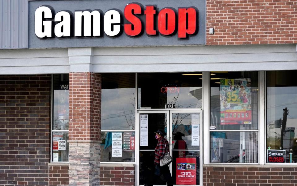 A GameStop store in Des Plaines, Illinois, 2020