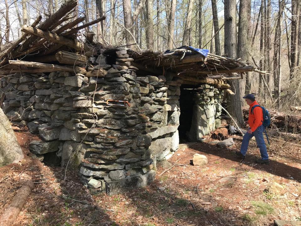 A small stone shelter that the locals have dubbed the "fort" sits on land once farmed by the Saunders family in the 1800s.