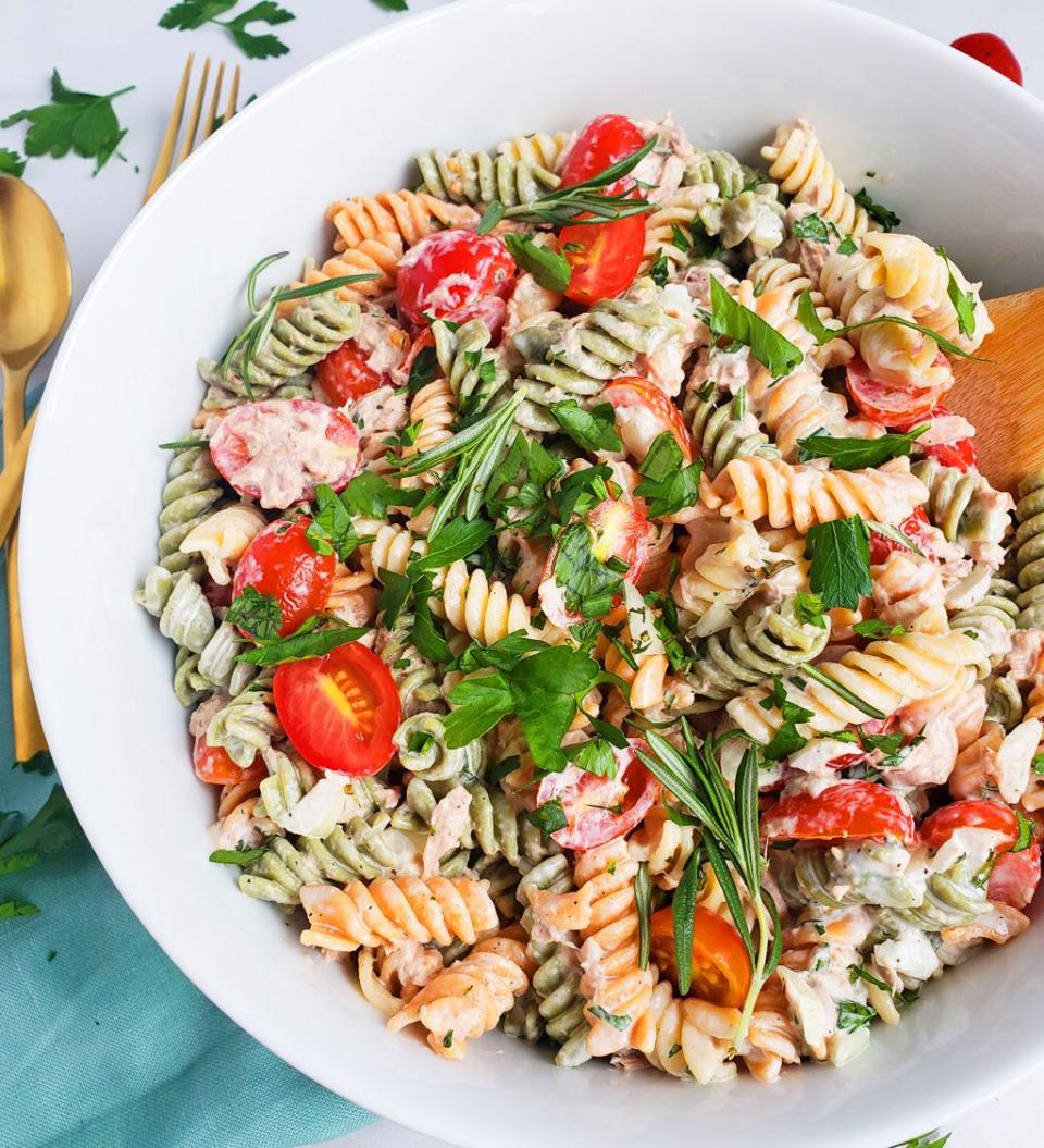 Creamy Herb Tuna Pasta Salad