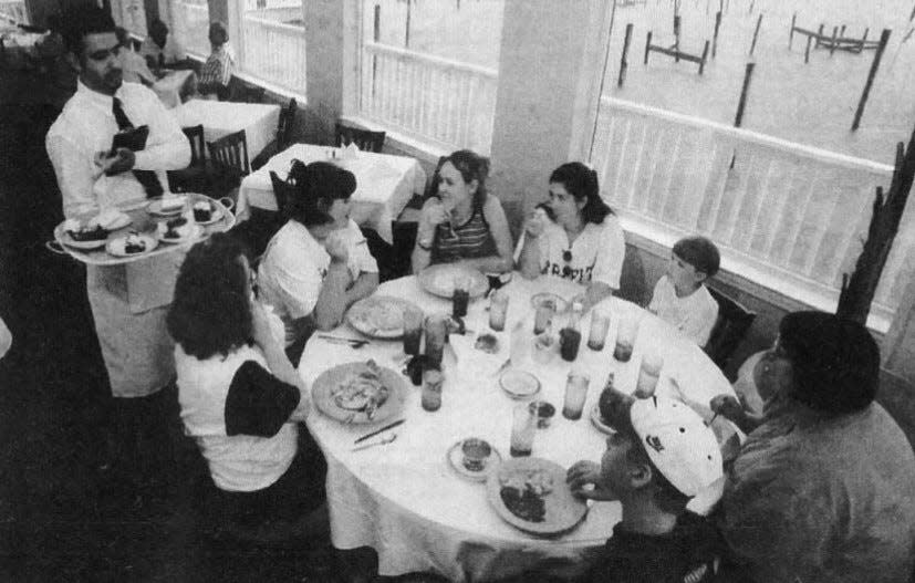 Boy on a Dolphin was a popular white tablecloth restaurant on Pensacola Beach that was sold in 2003 and closed permanently following Hurricane Ivan.