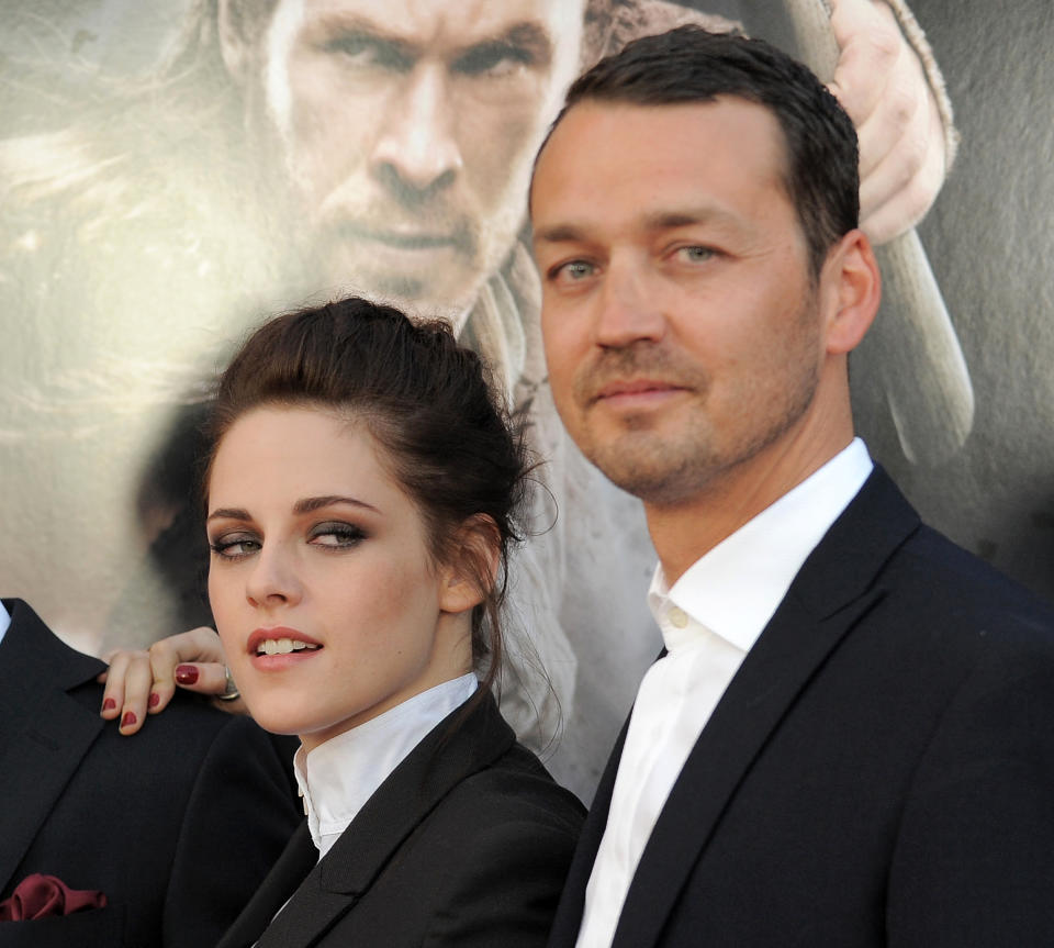 FILE - This May 29, 2012 file photo shows actress Kristen Stewart and director Rupert Sanders attending the