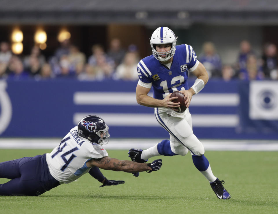 There’s no stopping Andrew Luck as he settles into a career year (AP Photo/Michael Conroy)