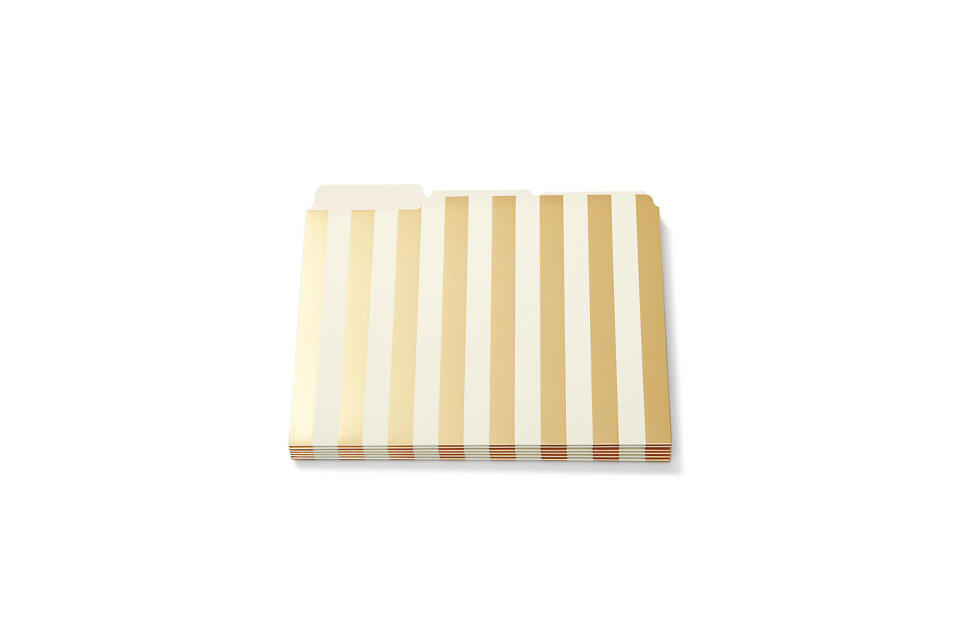 Gold Stripe Folders