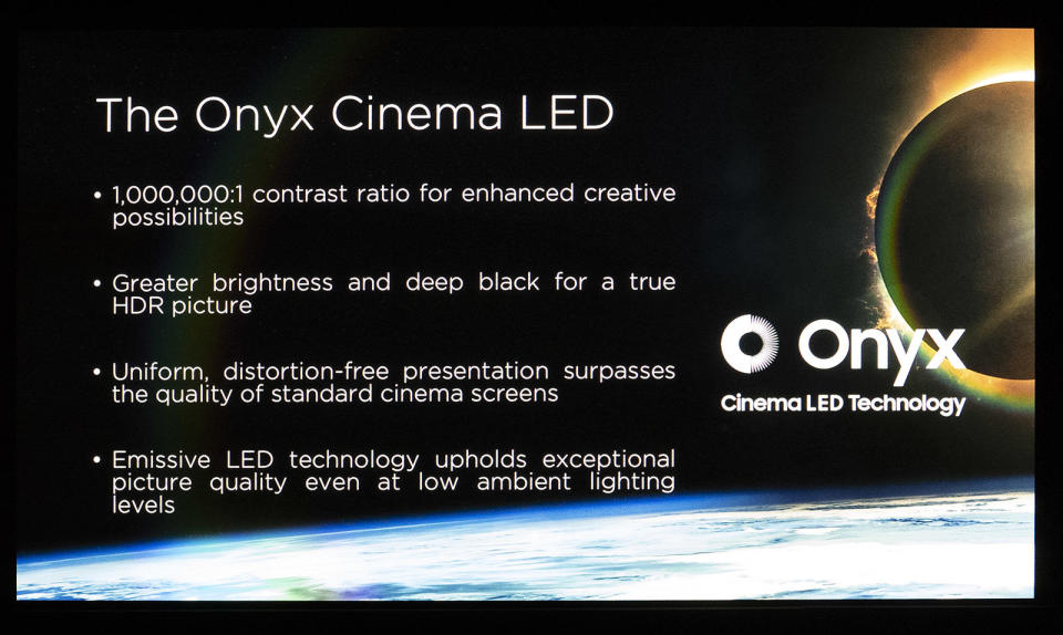 To the surprise of many, Samsung last year unveiled a cinema LED screen that's