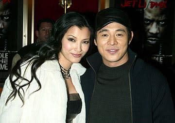 Kelly Hu and Jet Li at the New York premiere of Warner Brothers' Cradle 2 The Grave