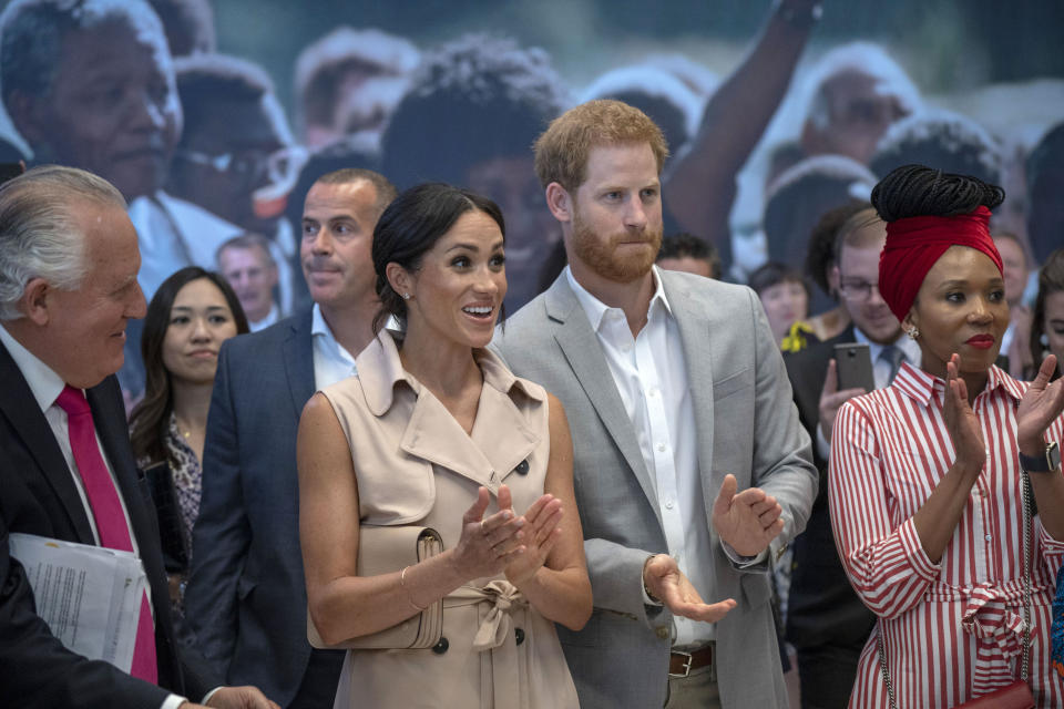 <em>Attack – the Duchess of Sussex’s sister launched a Twitter attack following her and Prince Harry’s visit to the Nelson Mandela centenary exhibition in London (Picture: PA)</em>