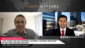 Jani Tuomi, Co-founder of imaware™, was interviewed on the Mission Matters Innovation Podcast by Adam Torres.
