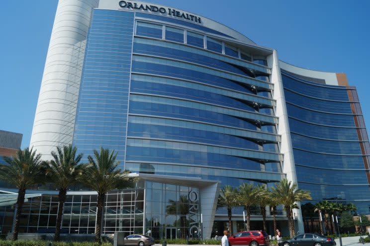 Many victims of the Pulse nightclub shooting were taken less than a mile up South Orange Avenue to the Orlando Regional Medical Center, seen here on June 13, 2016. (Photo: Michael Walsh/Yahoo News)