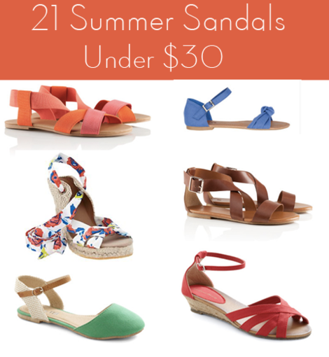 Sizzling summer sandals under $30