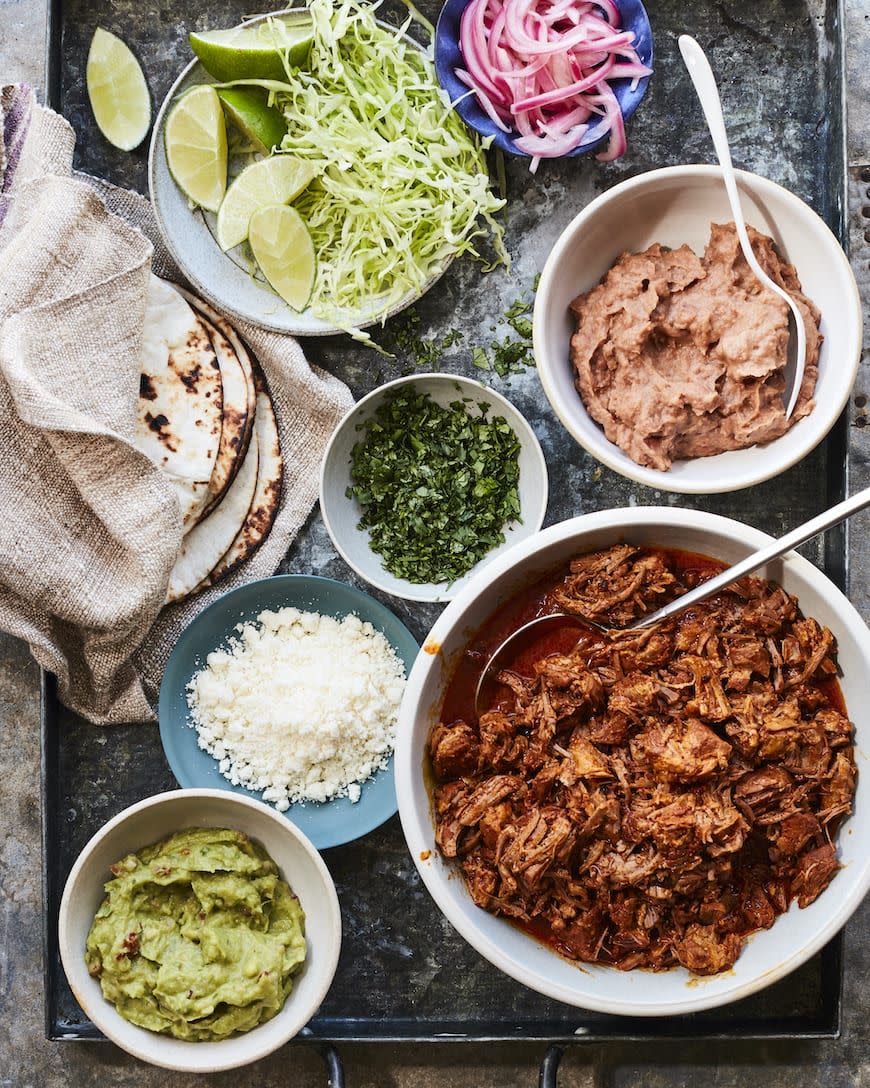 <p>On the southern tip of Mexico’s Yucatán Peninsula, cochinita pibil is the taco of choice. The pulled pork filling is braised in achiote paste (a flavorful seasoning made with annatto seeds) and citrus juices. While it’s typically slow cooked in a pit in the ground, you can easily make these tacos in your slow cooker right at home.</p><p><strong>Get the recipe at <a href="https://whatsgabycooking.com/cochinita-pibil/" rel="nofollow noopener" target="_blank" data-ylk="slk:What's Gaby Cooking;elm:context_link;itc:0;sec:content-canvas" class="link ">What's Gaby Cooking</a>.</strong></p><p><strong><a class="link " href="https://go.redirectingat.com?id=74968X1596630&url=https%3A%2F%2Fwww.walmart.com%2Fsearch%2F%3Fquery%3Dpioneer%2Bwoman%2Bbowls&sref=https%3A%2F%2Fwww.thepioneerwoman.com%2Ffood-cooking%2Fmeals-menus%2Fg36008054%2Ftypes-of-tacos%2F" rel="nofollow noopener" target="_blank" data-ylk="slk:SHOP BOWLS;elm:context_link;itc:0;sec:content-canvas">SHOP BOWLS</a><br></strong></p>