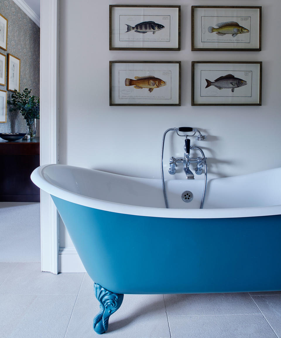 Introduce bathroom art to create a curated look