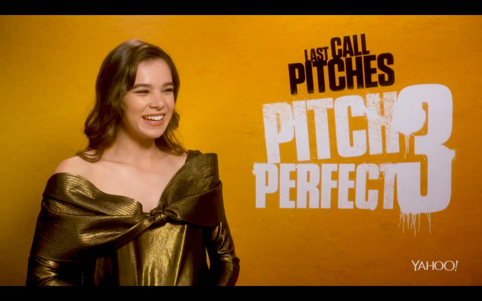 Hailee Steinfeld talks Bumblebee: The Movie at the Pitch Perfect 3 junket (Universal).