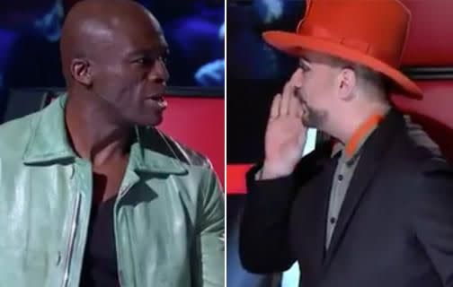 The Brits have had an ongoing feud. Source: Channel 9 / The Voice AU