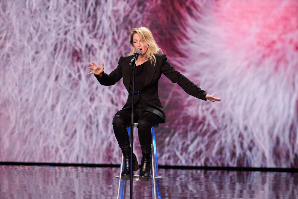 Genevieve Cote performing on Britain's Got Talent