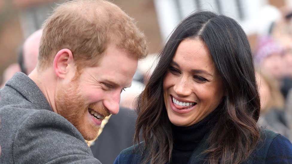 Prince Harry and Meghan Markle pictured in Scotland 